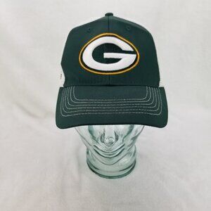 ✅Green Bay Packers Green White Trucker Hat Snapback Cap NFL Team Apparel OSFA